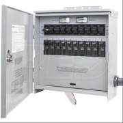 Reliance Controls Pro/Tran2 - 30-Amp (120/240V 10-Circuit, 30A DP) Outdoor Transfer Switch w/ Wattmeters & Inlet